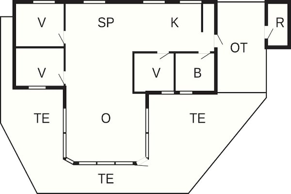 Foto van 6 persoons vakantie huis in Hemmet - Vakantiehuis in Hemmet - FloorPlan
