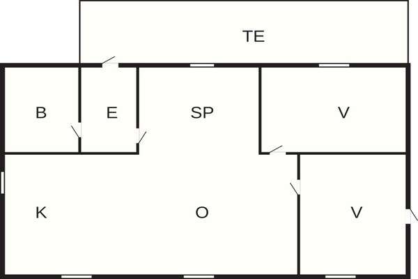 Foto van 6 persoons vakantie huis in Hemmet - Vakantiehuis in Hemmet - FloorPlan