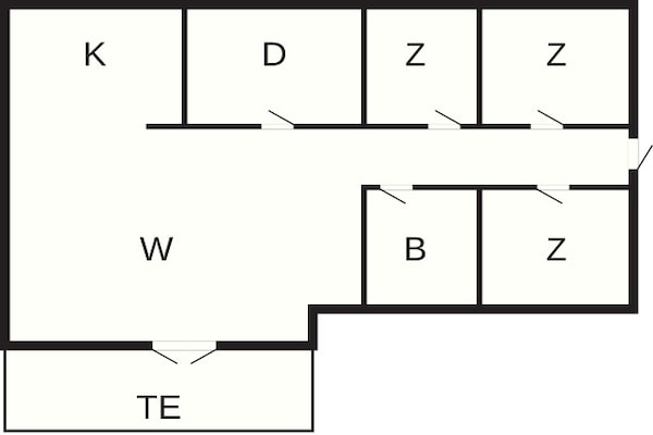 Foto van 6 persoons vakantie huis in Fårvang - Vakantiehuis in Fårvang - FloorPlan
