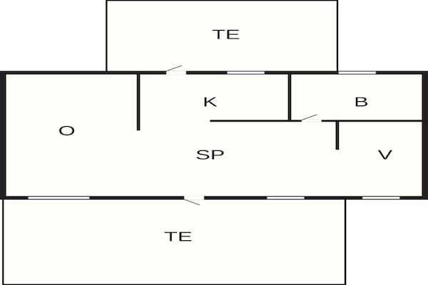 Foto van 4 persoons vakantie huis in Hadsund - Vakantiehuis in Hadsund - FloorPlan