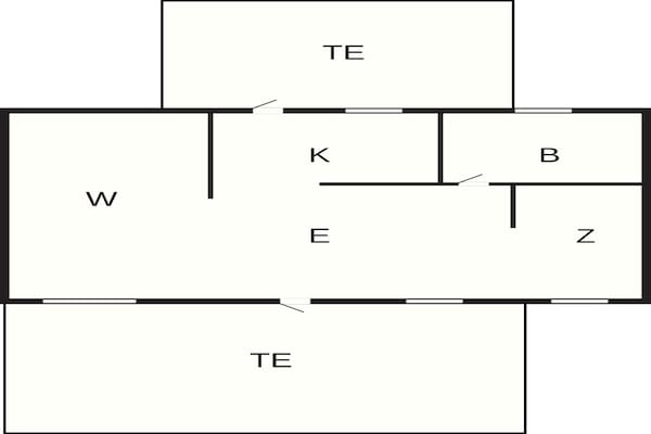Foto van 4 persoons vakantie huis in Hadsund - Vakantiehuis in Hadsund - FloorPlan