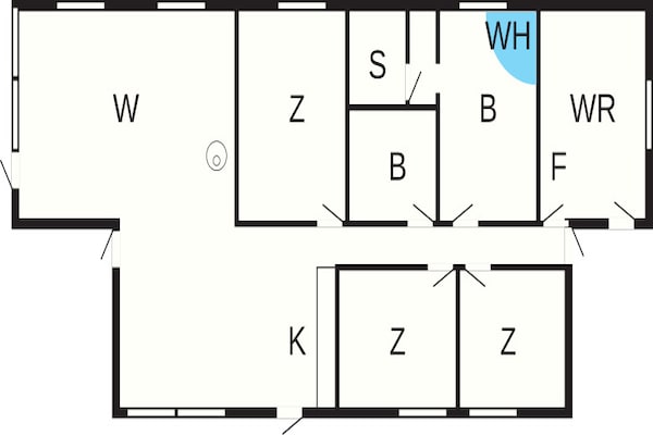 Foto van 6 persoons vakantie huis in Blokhus - Vakantiehuis in Blokhus - FloorPlan