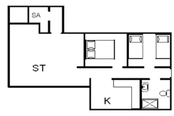 Foto van Betoverende huisje retraite in Fano-By Traum - Vakantiehuis in Fanø - FloorPlan