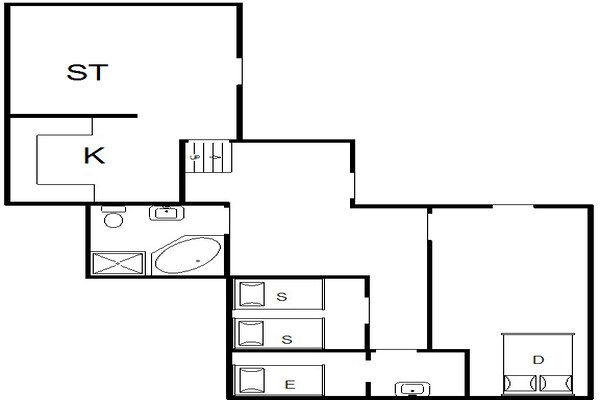Foto van Kustcharme in Rindby - Vakantiehuis in Fanø - FloorPlan