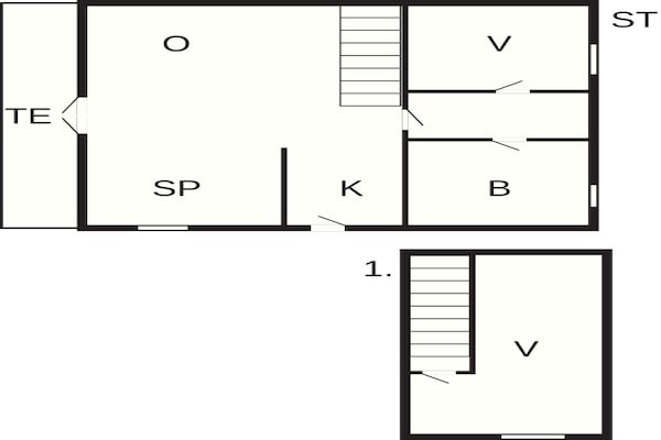 Foto van 5 persoons vakantie huis in Millinge - Vakantiehuis in Millinge - FloorPlan