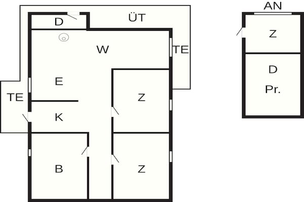 Foto van Kustsereniteit bij Knasborg Strand-By Traum - Vakantiehuis in Ålbæk - FloorPlan