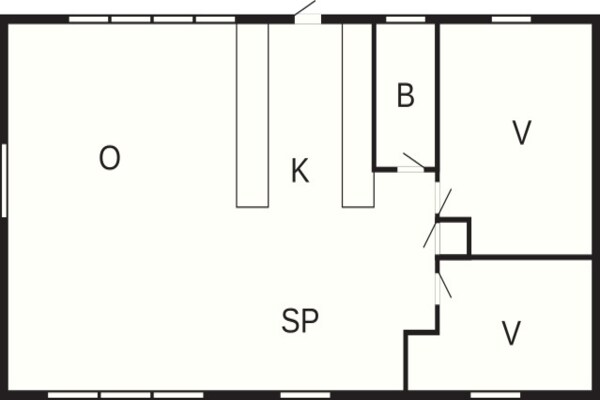 Foto van 5 persoons vakantie huis in Fanø - Vakantiehuis in Fanø - FloorPlan