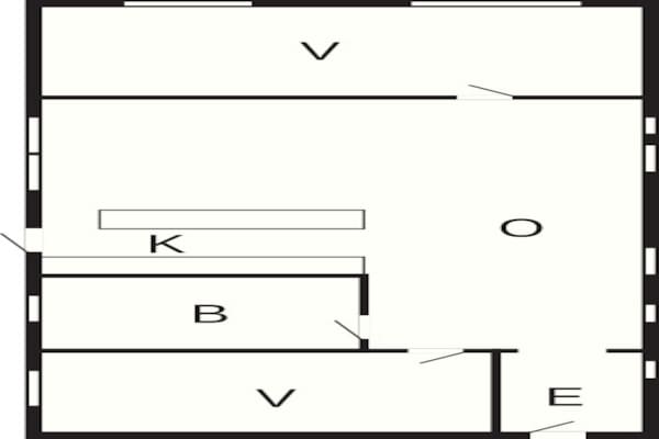 Foto van 5 persoons vakantie huis in Hurup Thy - Vakantiehuis in Hurup Thy - FloorPlan