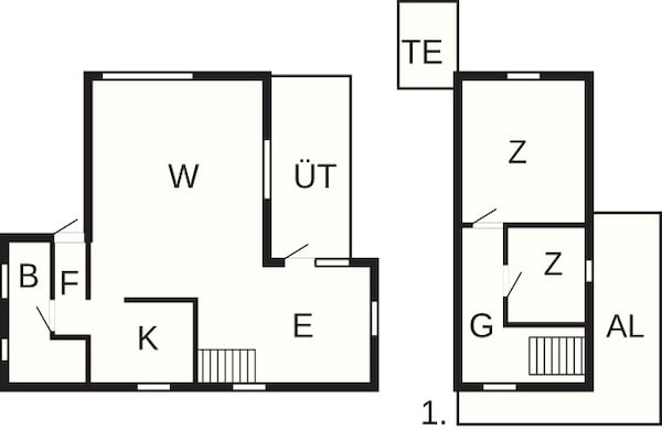 Foto van Rustieke Waterfront Cottage-By Traum - Vakantiehuis in Hadsund - FloorPlan