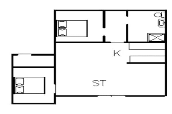 Foto van Betoverende toevluchtsoord in Henne Stad-By Traum - Vakantiehuis in Henne - FloorPlan