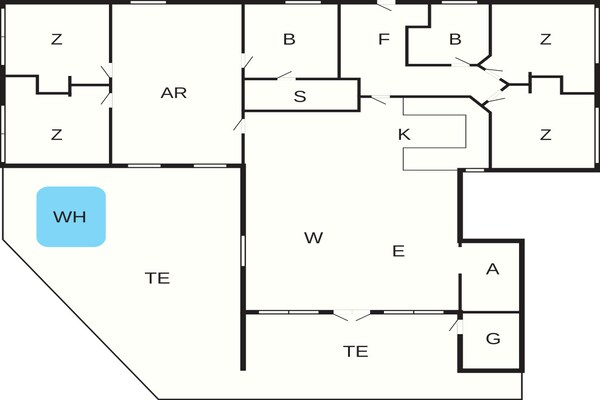 Foto van 10 persoons vakantie huis in Harboøre - Vakantiehuis in Harboøre - FloorPlan