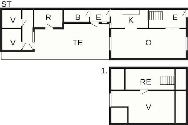 Foto van 5 persoons vakantie huis in Løkken - Vakantiehuis in Løkken - FloorPlan
