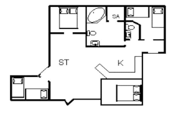 Foto van 6 persoons vakantie huis in Hvide Sande - Vakantiehuis in Hvide Sande - FloorPlan
