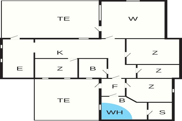Foto van 6 persoons vakantie huis in Fjerritslev - Vakantiehuis in Fjerritslev - FloorPlan