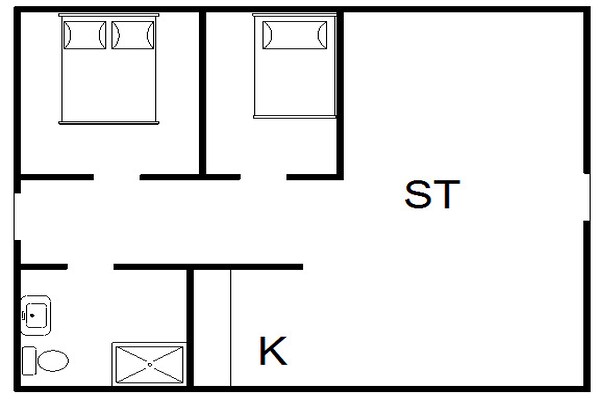Foto van 4 persoons vakantie huis in Blåvand - Vakantiehuis in Blåvand - FloorPlan