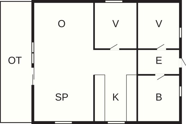 Foto van 4 persoons vakantie huis in Skjern - Vakantiehuis in Skjern - FloorPlan