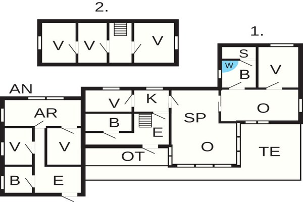 Foto van Vakantiehuis in Ulfborg met sauna - Vakantiehuis in Ulfborg - FloorPlan