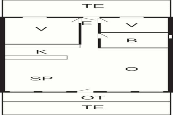 Foto van Gezellig Duinhuisje Toevluchtsoord-By Traum - Vakantiehuis in Hvide Sande - FloorPlan