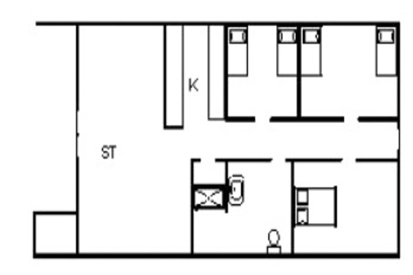 Foto van 6 persoons vakantie huis in Blåvand - Vakantiehuis in Blåvand - FloorPlan