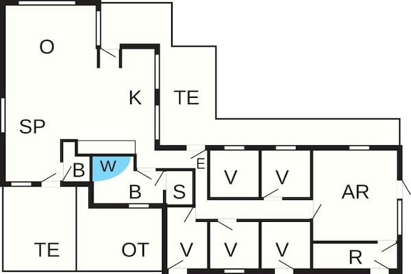 Foto van Luxe Duinen Toevluchtsoord-By Traum - Vakantiehuis in Pandrup - FloorPlan
