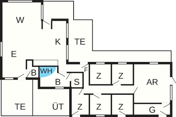 Foto van Luxe Duinen Toevluchtsoord-By Traum - Vakantiehuis in Pandrup - FloorPlan