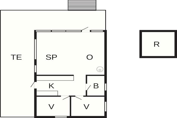 Foto van Kustsereniteit bij Lumsas Retreat-By Traum - Vakantiehuis in Nykøbing Sj - FloorPlan