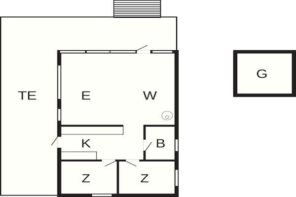 Foto van Kustsereniteit bij Lumsas Retreat-By Traum - Vakantiehuis in Nykøbing Sj - FloorPlan