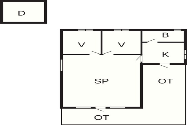 Foto van 4 persoons vakantie huis in Nordborg - Vakantiehuis in Nordborg - FloorPlan