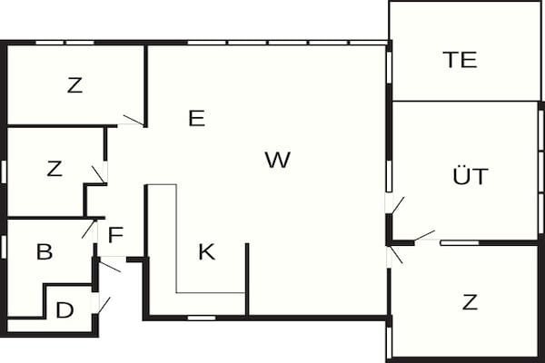 Foto van Rustiek toevluchtsoord bij Hemmet Strand-By Traum - Vakantiehuis in Hemmet - FloorPlan