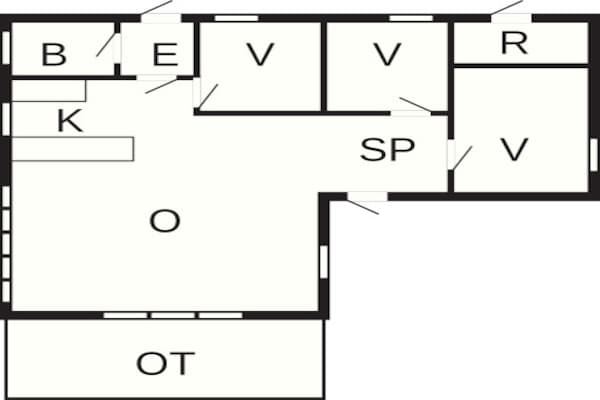 Foto van 6 persoons vakantie huis in Ebeltoft - Vakantiehuis in Ebeltoft - FloorPlan