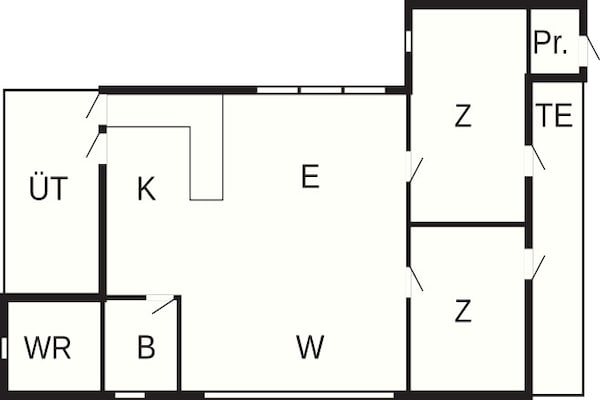 Foto van Lichte kusttoevlucht in Vorupor-By Traum - Vakantiehuis in Thisted - FloorPlan