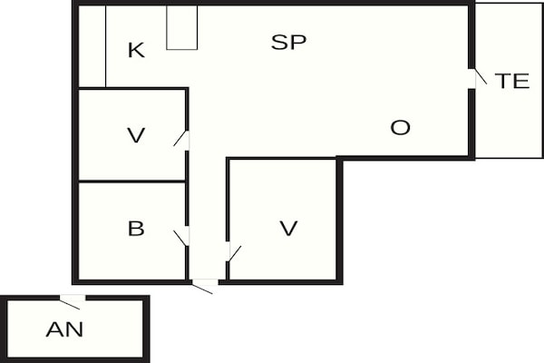 Foto van 6 persoons vakantie huis in Harboøre - Vakantiehuis in Harboøre - FloorPlan