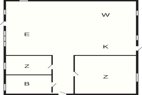 Foto van 4 persoons vakantie huis in Store Fuglede - Vakantiehuis in Store Fuglede - FloorPlan