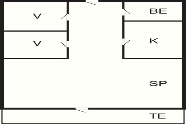 Foto van 4 persoons vakantie huis in Hjørring-By Traum - Vakantiehuis in Hjørring - FloorPlan