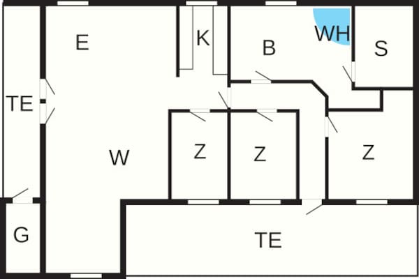 Foto van Gezinsvriendelijk vakantiehuis vlakbij het strand - Vakantiehuis in Frøstrup - FloorPlan