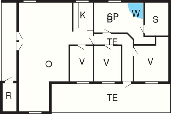 Foto van Gezinsvriendelijk vakantiehuis vlakbij het strand - Vakantiehuis in Frøstrup - FloorPlan