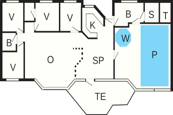 Foto van Luxe vakantieverblijf in Vejers - Vakantiehuis in Vejers Strand - FloorPlan