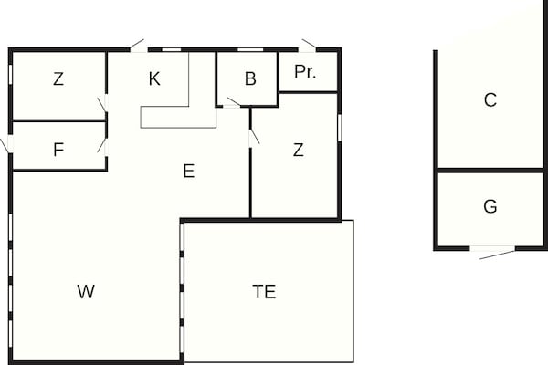 Foto van Afgelegen toevlucht bij Limfjorden -- By Traum Ferienwohnungen - FloorPlan