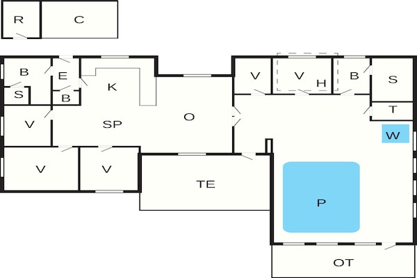 Foto van 12 persoons vakantie huis in Pandrup-By Traum - Vakantiehuis in Pandrup - FloorPlan