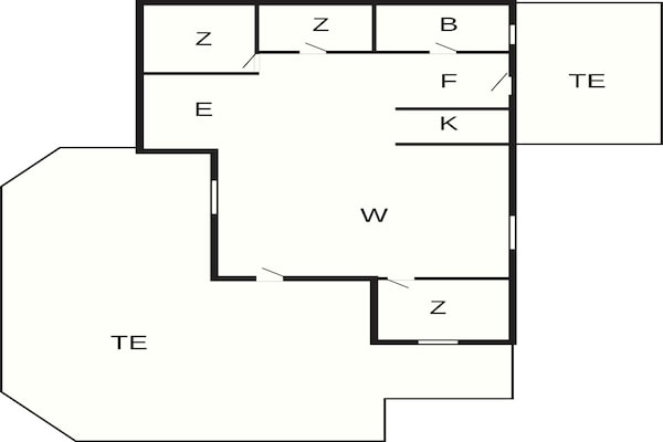 Foto van 5 persoons vakantie huis in Tranekær-By Traum - Vakantiehuis in Tranekær - FloorPlan