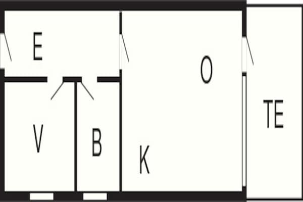 Foto van 4 persoons vakantie huis op een vakantie park in Faaborg - FloorPlan