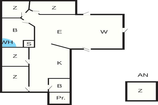 Foto van 12 persoons vakantie huis in Ebeltoft-By Traum - Vakantiehuis in Ebeltoft - FloorPlan