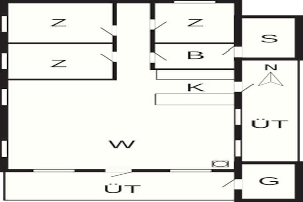 Foto van Gezellig saunahuis met barbecue - Vakantiehuis in Fanø - FloorPlan