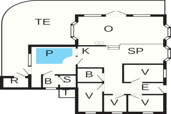 Foto van Een gezinsvriendelijke oase met zwembad. - Vakantiehuis in Henne - FloorPlan