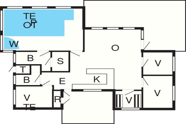 Foto van Luxe Pool House Retreat in Saltum - Vakantiehuis in Saltum - FloorPlan