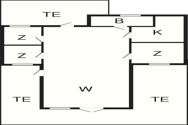 Foto van 6 persoons vakantie huis in Karrebæksminde - Vakantiehuis in Karrebæksminde - FloorPlan