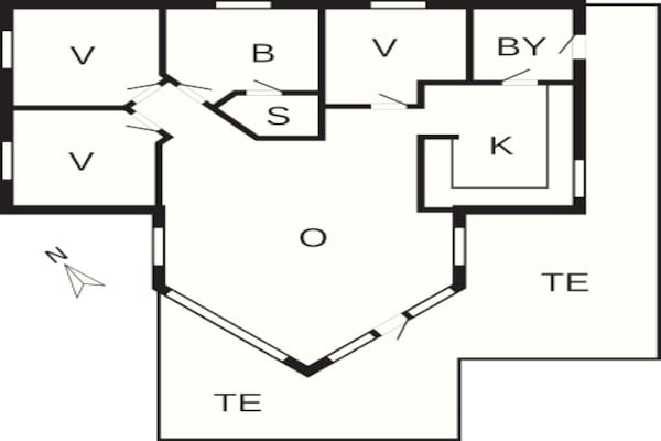 Foto van Modern Strandverblijf -- By Traum Ferienwohnungen - Vakantiehuis in Harboøre - FloorPlan