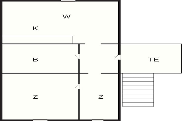 Foto van Huisdiervriendelijk Rømø Getaway Appartement - Vakantiehuis in Rømø - FloorPlan