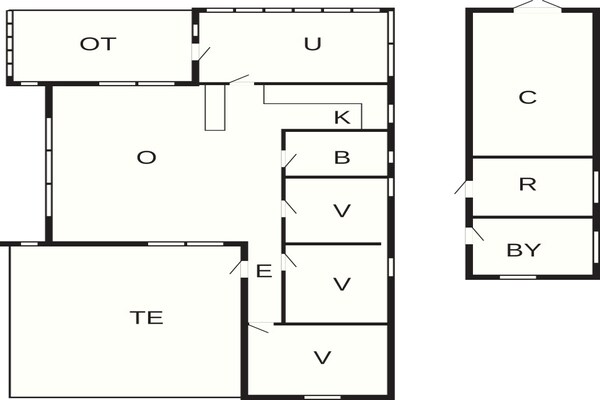 Foto van Vakantiehuis in Sæby vlakbij het strand - Vakantiehuis in Sæby - FloorPlan