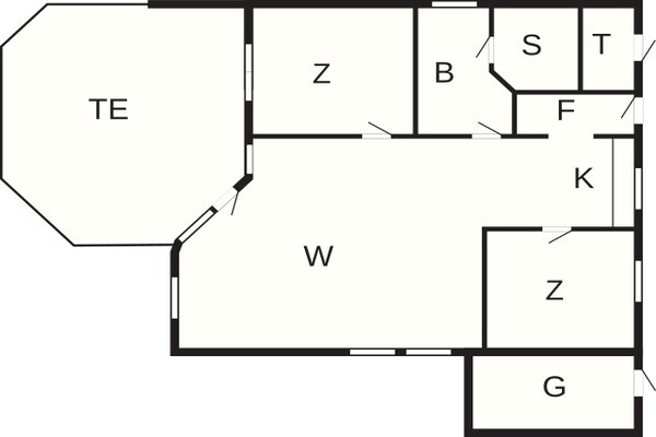Foto van 6 persoons vakantie huis in Gelting - Vakantiehuis in Gelting - FloorPlan